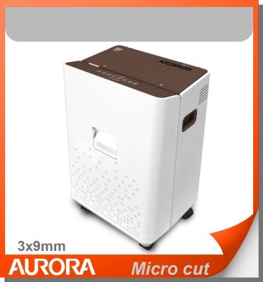 China The Aurora AS106 Plastic Paper Shredder, 3x9mm Micro Cut, 10 Sheet (A4) Medium Duty Shredding Machine for Office and SOHO Normal for sale