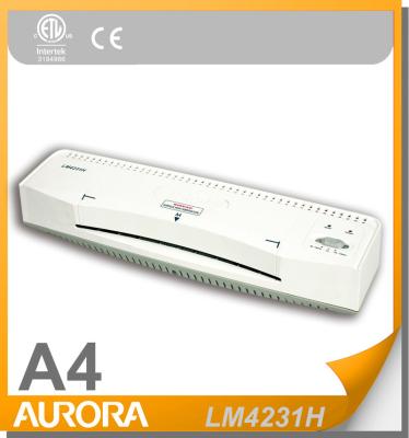 China Aurora LM4231H hot laminator, A4 5min heat up time, A4 pouch 80-150mic thickness for sale