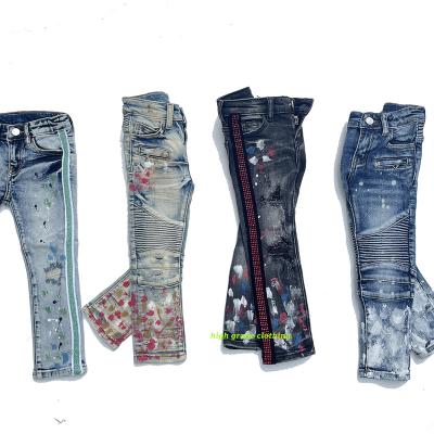 China Boot cut latest youth teen boys new style jeans pants jeans for lil boys for sale