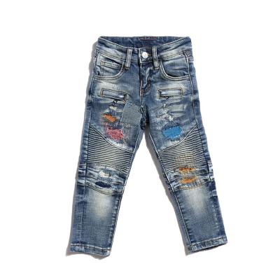 China YSJ Boot Cut Denim Hot Seller Fashion Children's Clothing Sets Toddler Baby Kids Boys Denim Jacket Pants Jeans for sale