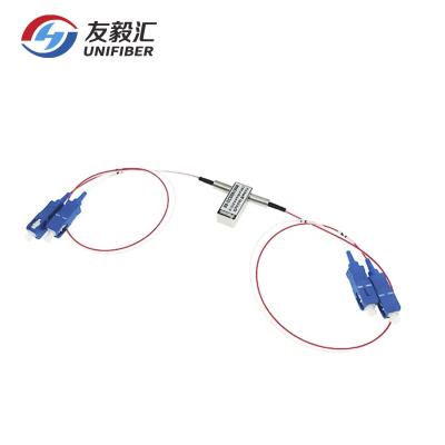 China 2x2B Bypass Mechanical Fiber Optical Switch 1310nm 1550nm Single Mode for sale