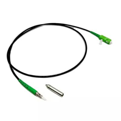 China Pullable Pushable Fiber Optic Patch Cord SC/APC Pre-connectorized FTTH Drop Cable Pulling/Pushing through the wall for sale