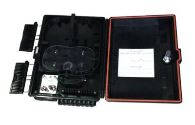 China ABS Plastic Fiber Optic Termination Box , Fiber Optic Enclosures Wall Mount 16F for sale