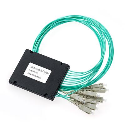 China Passive Fiber Optic Splitter , Durable Multimode PLC Splitter 1x8 SC/PC Connector for sale