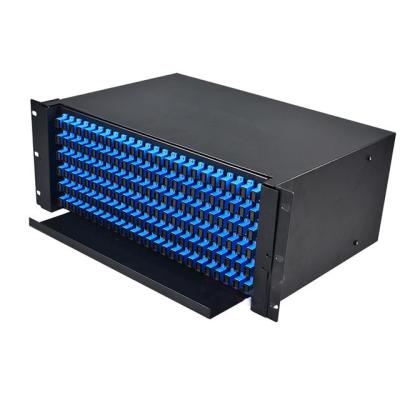 China 144 Port 4U SC Fiber Optic Patch Panel , 19'' Drawer Fiber Optic Distribution Frame for sale