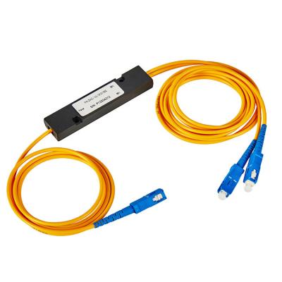 China CATV/FTTH Fusion Fiber Optic Splitter Single Mode 1310/1550nm 1X2 1 In 2 Out for sale