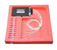 China os ABS fracos do tubo do Multiplexer 0.9mm da divisão do comprimento de onda 1270~1610nm encaixotam o módulo de 18ch CWDM Mux/Demux à venda