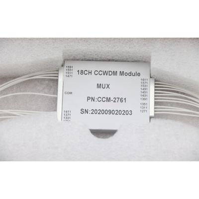 Chine 10 12 16 module de 18Ch CCWDM MUX DEMUX pour des réseaux de PON à vendre