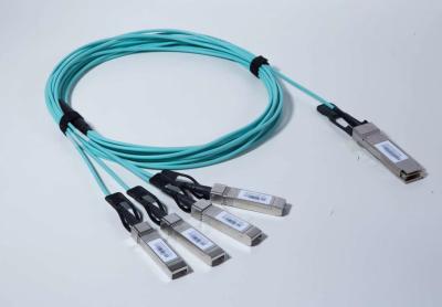 China 40G QSFP+ à fuga ótica de 4x SFP+ AOC cabografam 5m OM3 850nm multimodos à venda