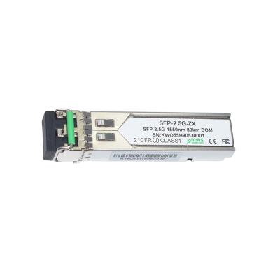 China 1550nm 1.25/2.5G SFP Transceiver Module 80km Duplex LC Cisco Compatible for sale