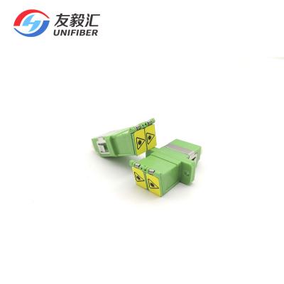 China LC APC Duplex Auto het Blindzirconiumdioxyde FTTH van de Vezel Optisch Adapter met Flangeless Te koop