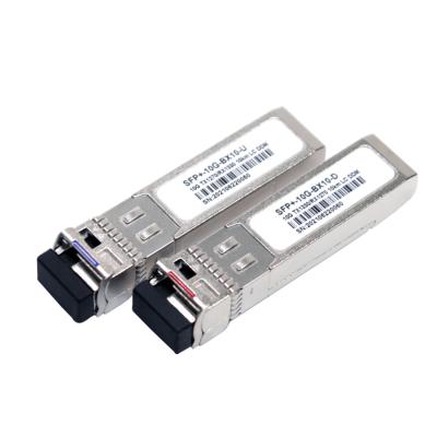 China conector 1270nm 1330nm do LC da fibra do transceptor ótico de 10G BIDI SFP+ único à venda