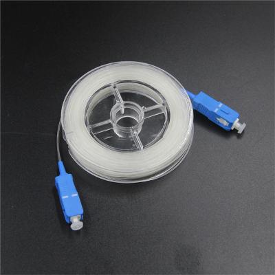 Cina G657B3 connettore trasparente invisibile dello Sc UPC dell'HDPE del cavo a fibre ottiche FTTH 1.1mm in vendita