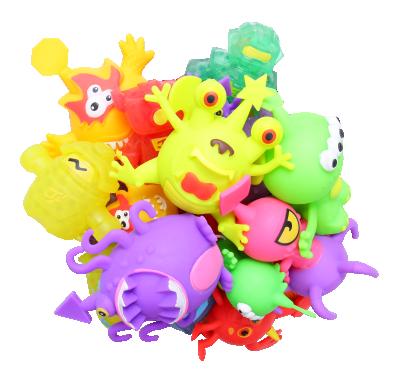 China 2021 NEW Monsters 3inch Different Styles Monsters Tpr Monster Squeeze Animal Toys 67.5x24.5x41 for sale