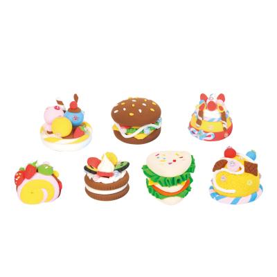 China colorful clay fruit and burger candy toys and relief stress toy for toddler and child 58.5*26*27.5cm for 288pcs for sale