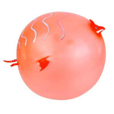 China Wholesale Kids TPR dinosaur toys Eco tpr novelty inflatable balloon with straw for sale