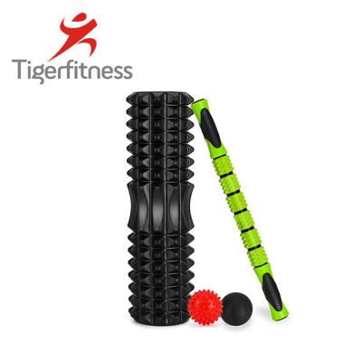 China Tiger FitnessWholesale New Design Muscle High Density Massage Therapy Yoga Foam Roller for sale