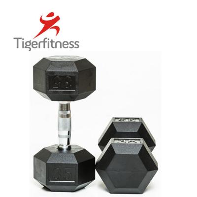 China rubber covered dumbbell 25 pound dumbbell for sale for sale