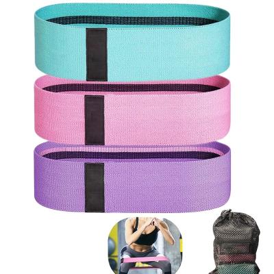 China Wholesale Durable Happy Fitness Cotton Fabric Resistance Fitness Loop Bands Booty Hip Bands for sale