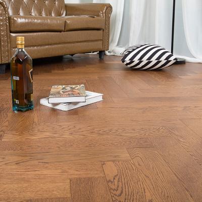 China Modern Oak Herringbone Parquet Wood Flooring for sale