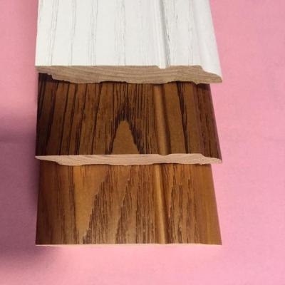 China Traditional Pure Solid Wood Antique Skirting Board Flooring Accessories Parquet Skirting Board Soft Profile for sale