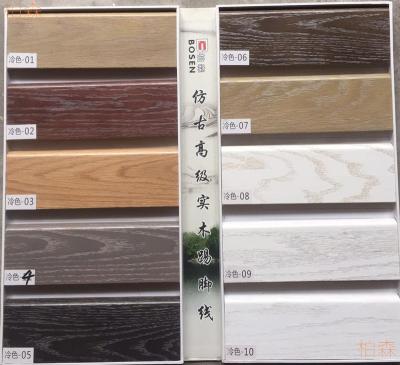 China Flooring Accessories Flooring Accessories Parquet Skirting Board Indoor Pure Solid Wood Antique Soft Profile With High Quality for sale