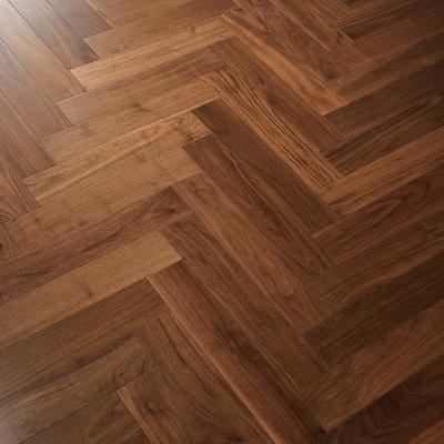 China Indoor Walnut Flooring Solid Wood Timber Herringbone Flooring for sale