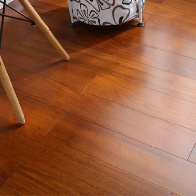 China Prefinished Burma Teak Gold Color Traditional Hardwood Flooring 100% Flooring for sale