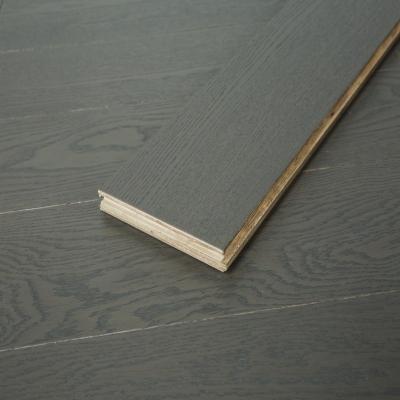 China Dark Color Modern Wide Plank Oak Engineered Flooring for sale