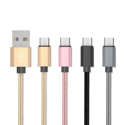 China Wholesale MP3/MP4 Player Cheap Price Nylon Braid 2a Fast Charging Small Micro Cable Heavy Duty USB A Cables for sale