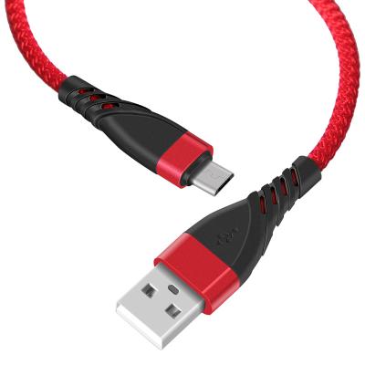 China MP3/MP4 Player Customize Nylon Cord Fast Charging Android Data Cable USB Am To BOM Micro Data Cable For Mobile Phones for sale