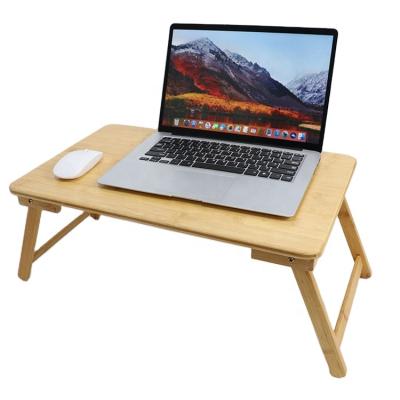 China Bamboo Table (Height)Adjustable Wooden Eco Bamboo Laptop Stand Laptop Stand For Notebook for sale