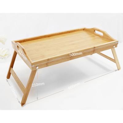 China New Style Eco-Friendly Hand Make Bamboo Eco-Friendly Foldable Bed Laptop Tray Bamboo Breakfast Tray Table for sale