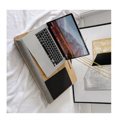 China New Laptop Cushion Adjustable Tray Square Solid Wood Home Laptop Desk (Height) for sale