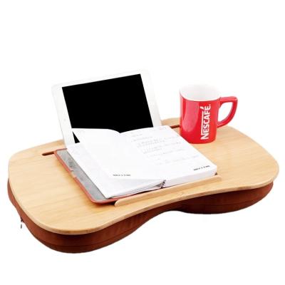 China Stylish Portable Bamboo Wood Laptop Tray Expandable Sale Design Laptop Tray Reasonable Prices for sale