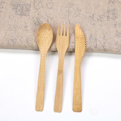 China 100% Natural Raw Materials Disposable Kitchenware Disposable Bamboo Cutlery Sets for sale