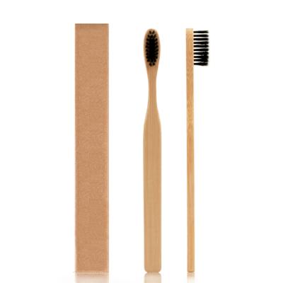 China Supplier Disposable Factory Price Custom Hand Make Kids Travel Toothbrush Bamboo Wooden Toothbrush for sale