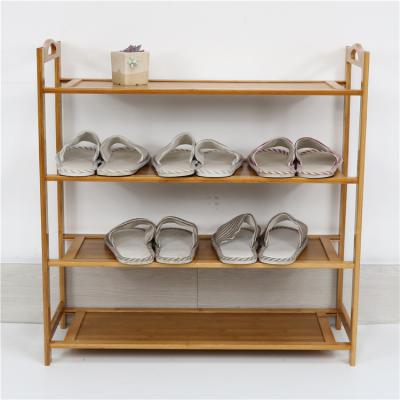 China Factory Lowest Price Bamboo Shoe Rack Expandable Homemade Cheap Shoe Rack Bamboo Shoe Rack for sale