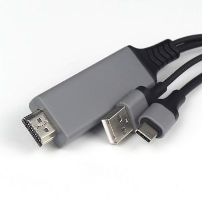 China Mobile phone 3 in 1 USB-C type c to hd-mi hdtv cable for book and mac cellphones for sale