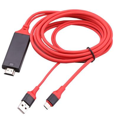 China High Quality Mobile Phone USB 3.1 Type C to USB C Ultra HD 1080P 4k HD MI Cable Adapter Converter to HD MI Cable for Samsung S8 for sale