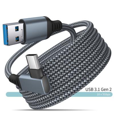 China Nylon Braided Charging Cable 6M Data Line Charging Cable For Oculus Research 2 Link VR Headset USB 3.0 Type Data Transfer USB C To Type-C Cable VR Accessories for sale