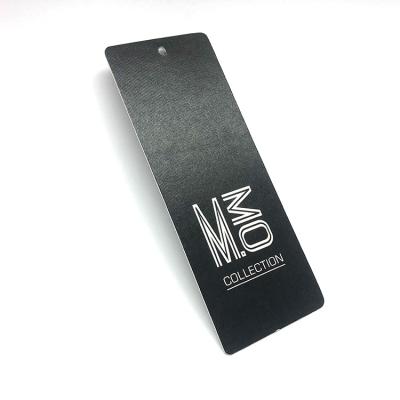 China Sustainable Custom Luxury Label Offset Printing Apparel Tag Recycled Paper Card Fashion Design Embossed UV Brand Labels Favor Gift Card for sale