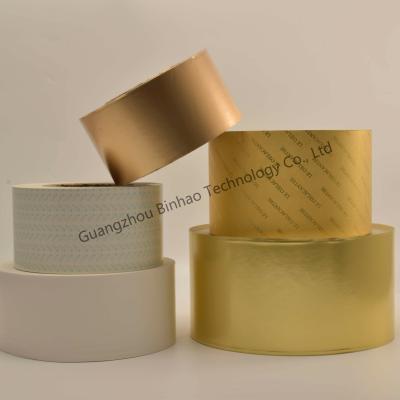 China 85mm Gold Silver Aluminum Foil Cigarette Inner Layer Anti-Curl Paper for sale