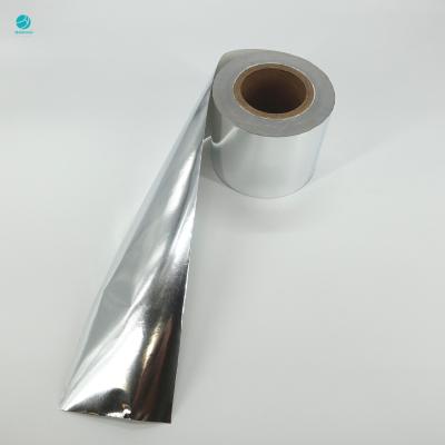 China Cigarette Food Customized 76mm Inner Core Paper Coated Matt Silver Aluminum Foil Wrapping Rolls for sale