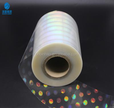 China Moisture Proof Decorative Holographic Film Multiple Extrusion BOPP Packaging Thermal Lamination Film for sale