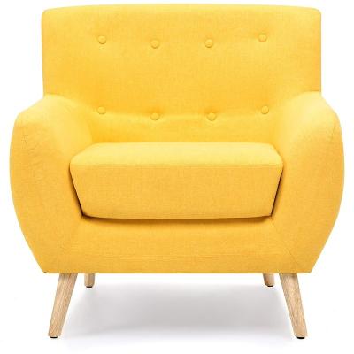 China Tufted Modern Upholstered Fabric Tub Accent Leisure Leisure Armchair for sale