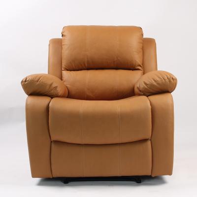 China (Height)Adjustable Modern America Style Deluxe Technical Leather Manual Recliner Chair for sale