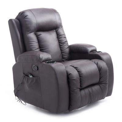 China (Other)Adjustable Modern Faux Leather Rotate Reclining Rocking Chair With 8 Vibrate Massage Function for sale