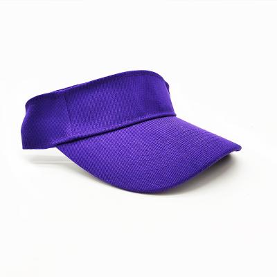 China New Picture Plain Sports Twill Purple Ball Caps Adjustable Sun Visor Sun Hats For Women Mens for sale