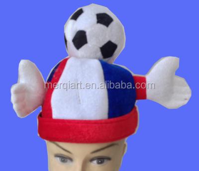 China Wholesale Picture World Cup Soccer Hats With Applause Hand And Min Football for sale